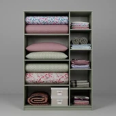 Lucas 3 Kapılı Yüklük, Yorgan, Yastık Dolabı - Yeşil - 7