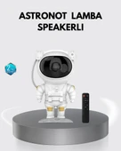 Astronot Şekilli Galaxy Projeksiyon Lambası Nebula Efektli Dekoratif Lamba thumbnail 1