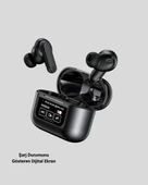 Bluetooth 5.3 ANC Kablosuz Kulaklık – Dokunmatik Kontrol, Dijital Ekran ve Uzun Pil Ömrü - 2