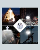 Uzaktan Kumandalı, 360 Derece Katlanabilir Solar LED Aydınlatma Çadır Lambası thumbnail 4