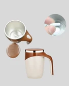 Paslanmaz Çelik Şarjlı Karıştırma Kupa – Otomatik Manyetik Blender Fincan - 4