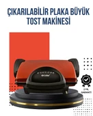 Kompakt Izgara ve Tost Makinesi – Çıkarılabilir Plaka, Döküm Gövde thumbnail 1