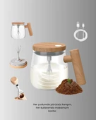 Isıtıcılı Manyetik Karıştırıcı Kupa – 400 ml, C Tipi Şarjlı, Akıllı Tasarım thumbnail 5