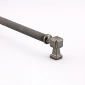 Talas Soft Füme Renk Metal Kulp 320 mm Tırtıklı Kulpları Mobilya Çekmece Dolap Kapak Kulpu Dayanıklı thumbnail 5