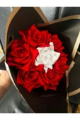 KAYZEN kırmızı - beyaz gül buketi - 1