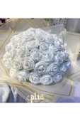 Beyaz Gül İSTEME BUKETİ 41 ADET thumbnail 3