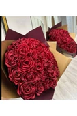 Buketçimm 15 li Söz Nişan Kız isteme Sevgili Kumaş Yapay Solmayan Gül Buketi thumbnail 5