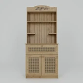 Lucas 2 Kapaklı Çekmeceli Sarı Hasır Desen Kahve Köşesi Çok Amaçlı Mutfak Dolabı - Safir Meşe thumbnail 6