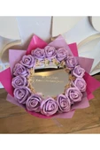 Shoeshop AYNALI BUKET LİLA GÜLLÜ HEDİYELİK-SEVGİLİYE HEDİYE-ÖZEL TASARIM - 1