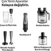BRAUN Multiquick 9 MQ9185XLI 1200W El Blender Seti Siyah thumbnail 6