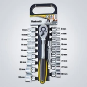 Profesyonel 1/2" Lokma Anahtar Seti 20 Parça Profesyonel Çok Amaçlı Tamir Bakım Lokma Takımı thumbnail 1