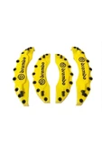 Renault Mascott Uyumlu Brembo Yağ Hortumlu Kaliper Kapağı 4'lü -  Sarı thumbnail 2
