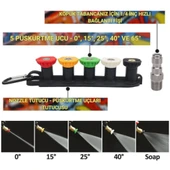 Coofbe Bosch Aquatak Serisi ile Uyumlu 5 Nozzle Set Bosch Basınçlı Araç Yıkama Tabancası Seti Basınçlı Yıkama Makinesi Bear thumbnail 4