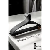 Tasarım Askı Seti 6 ADET Elbise Askısı M.Crisanta SİYAH - 1