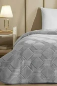 Özdilek Trendy Art Deco Çift Kişilik Battaniye 220x240 Koyu Gri thumbnail 2
