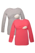 LuvmaBelly MYRB2704_2705 Emzirme tshirt seti - 1