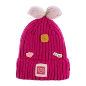 Kitti Çocuk Kız Kulaklı Bere (4-8 Yaş) K24130-02 Fuşya - 1