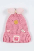 Kitti Çocuk Kız Kulaklı Bere (4-8 Yaş) K24130-02 Pembe - 1
