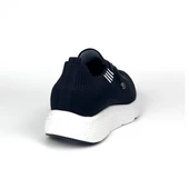 Kadın Siyah Beyaz Triko Günlük Rahat Ortopedik Terletmeyen Spor Sneaker Ayakkabı thumbnail 5