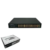 MPIA MP-POE24 24 Port Poe Switch 240 V 2 UPLİNK 2X1000M RJ45 - 1