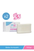 Sebamed Baby Inulin ve Pantenol İçerikli Kompakt Bebek Kompakt Sabun 100 gr x 2 Adet Set - 1