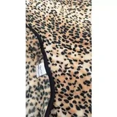 Aksu Safari Çift Kişilik Ultra Yumuşak Embos Vizon Battaniye (200x240)-Leopar Bej - 2
