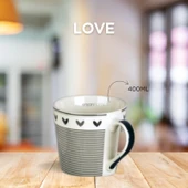 Tohana Porselen Kupa 400ML Love Serisi Desen2 - 1