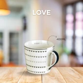 Tohana Porselen Kupa 400ML Love Serisi Desen1 thumbnail 1