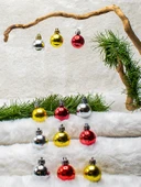 Waldern Yılbaşı Çam Ağacı 12li Karışık 3cm Cici Top thumbnail 2
