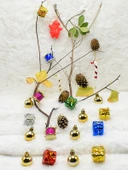 Waldern Yılbaşı Çam Ağacı 24 Parça 3 cm Karışık Süs Paketi thumbnail 3