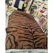 Aksu Safari Çift Kişilik Ultra Yumuşak Embos Vizon Battaniye (200x240)-Leopar Koyu Kahve Siyah thumbnail 1