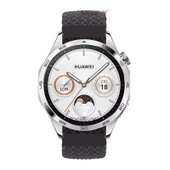 Sneezy Huawei Watch Gt4 46mm İle Uyumlu 22mm Metal Klips Solo Fiberlink Örgü Kordon  Füme thumbnail 4