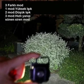 Mini 30 Ledli  Mıknatıslı Anahtarlık Flash Kamp Lambası Askılı Kapak Açacaklı Şarjlı Fener thumbnail 5