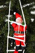 Yılbaşı Süsü Merdivenli 2li Noel Baba 65cm thumbnail 2