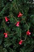 Waldern Yılbaşı Çam Ağacı Zincirli Çan Süs 120cm Kırmızı thumbnail 5