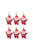 Waldern Yılbaşı Çam Ağacı Süsü Noel Baba 6'lı thumbnail 1