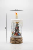 Waldern Premium Collection Dekoratif Işıklı Yılbaşı Süs Mum 24 cm thumbnail 1