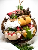 Waldern Luxury Dekoratif Mery Christmas 35cm Geyikli Kapı Süsü thumbnail 2