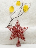 Waldern Yılbaşı Çam Ağacı Yıldız Tepeliği Kırmızı 25 Cm thumbnail 2