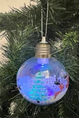Waldern Yılbaşı Ağaç Noel Desenliı Işıklı Ampul Süs thumbnail 7