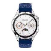 Sneezy Huawei Watch Gt4 46mm İle Uyumlu 22mm Metal Klips Solo Fiberlink Örgü Kordon  Mavi Gökkuşağı thumbnail 4