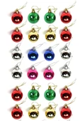 Waldern Yılbaşı Çam Ağacı Süsü Renkli 4 Cm 24lü Cici Top thumbnail 3