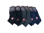 6 Lı Punto Erkek Taban Altı Havlu Kışlık Dikişsiz Patik Çorap 40- 45 No - 1