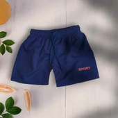 Mavi Çocuk Şortu Deniz Havuz Şortu Mayo 5-6 Yaş - 7