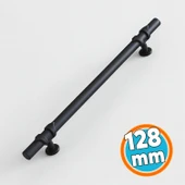 Mobilya Çekmece Mutfak Dolabı Dolap Kulpları Kulbu Kulpu Siyah Metal Kulp 128 mm-12,8 cm thumbnail 1