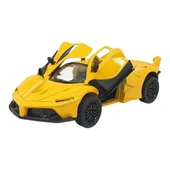 Çek Bırak Metal Arabalar 13 cm - SR2212- Sarı thumbnail 2