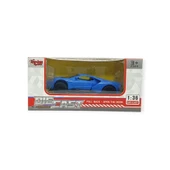 Çek Bırak Metal Arabalar 13 cm - SR2211- Mavi thumbnail 4