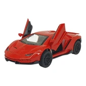 Çek Bırak Metal Arabalar 13 cm - SR2213- Kırmızı thumbnail 2