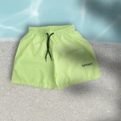 Neon Yeşili Cocuk Deniz Havuz Şordu 2-3 Yaş thumbnail 7