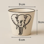 İmroz Fil Kulpsuz Kupa 300 ml. thumbnail 5